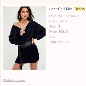 Free People mini dress